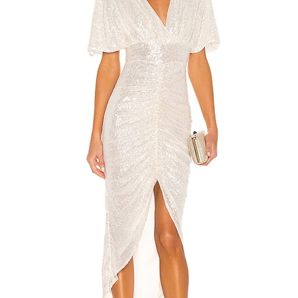 NBD Krystle Maxi Dress  size S/ WHITE color / PRE OWNED